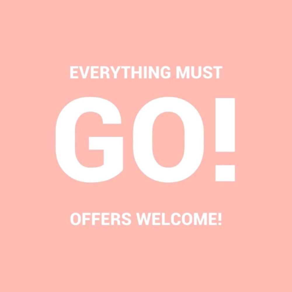 headed back to school soon so everything must go!!